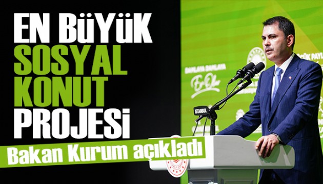 Bakan Kurum'dan vatandaşlara ev müjdesi: Büyük bir adım atıyoruz