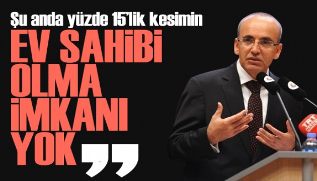 Bakan Şimşek'ten konut kredisi açıklaması: Bu kesimin konut sahibi olması sağlanmalı