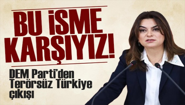 DEM Parti'den 'Terörsüz Türkiye' çıkışı: Bu isme karşıyız