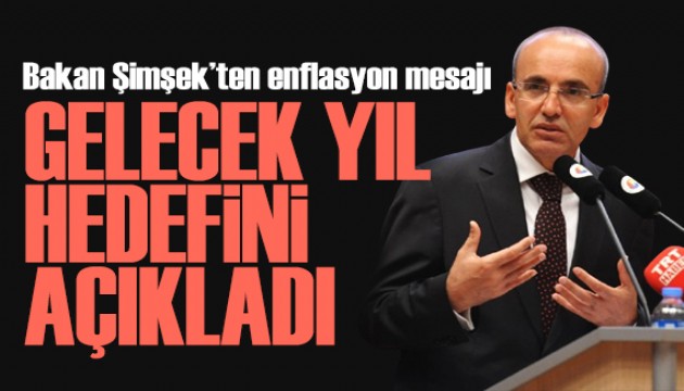 Bakan Şimşek'ten enflasyon mesajı! Gelecek yıl hedefi belli oldu