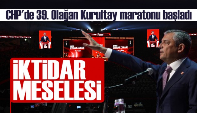 39. Olağan Kurultay! Özgür Özel: Vergiyi tabana, siyaseti tavana yaydılar