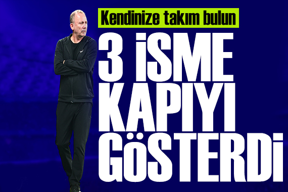 Sergen Yalçın 3 isme kapıyı gösterdi
