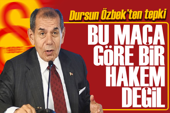 Dursun Özbek'ten derbi hakemine tepki: Sinir uçlarımızla oynuyorlar