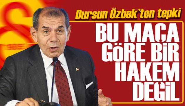 Dursun Özbek'ten derbi hakemine tepki: Sinir uçlarımızla oynuyorlar