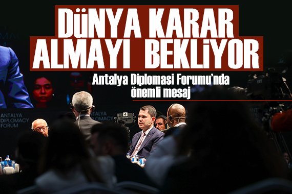 Bakan Kurum: Dünya karar almayı bekliyor