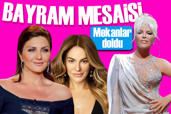 Ünlülerin bayram mesaisi: Müzik ziyafeti yaşandı