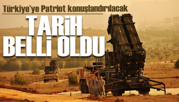 Almanya Savunma Bakanlığı duyurdu: Türkiye'ye Patriot konuşlandırılacak