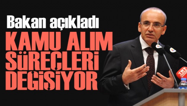Bakan Şimşek duyurdu: Kamu alım süreçleri değişiyor