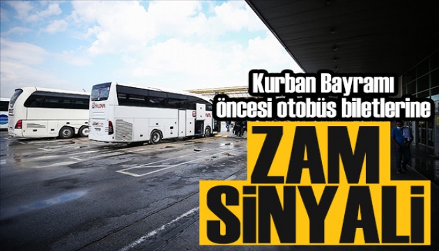 Otobüs biletlerine zam sinyali