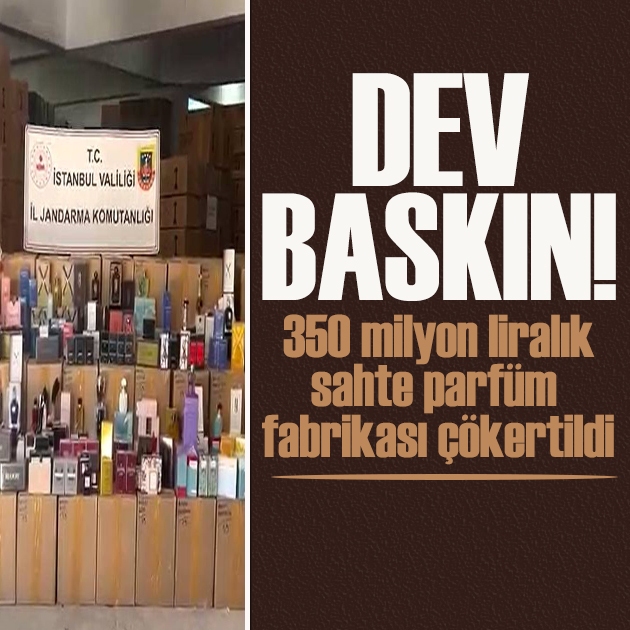 Bayrampaşa'da dev baskın: 350 milyon liralık sahte parfüm fabrikası çökertildi!