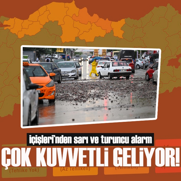 İçişleri’nden son dakika uyarısı! Çok kuvvetli yağış ve fırtına geliyor
