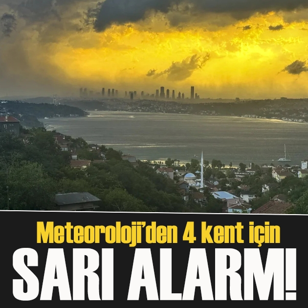 Meteoroloji'den, 4 kent için 'sarı' alarm! Termometre düşüyor