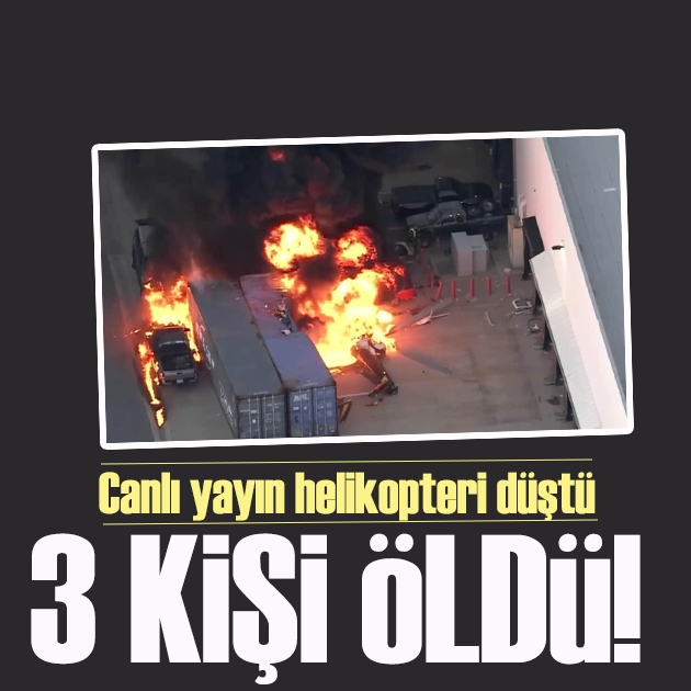 ABD'de canlı yayın helikopteri düştü: 3 kişi öldü, 1 kişi yaralandı