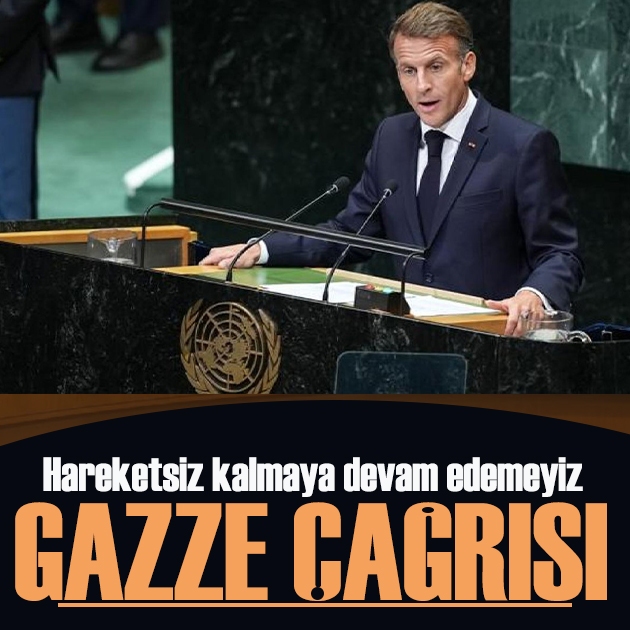 Macron’dan BM kürsüsünde Gazze çağrısı