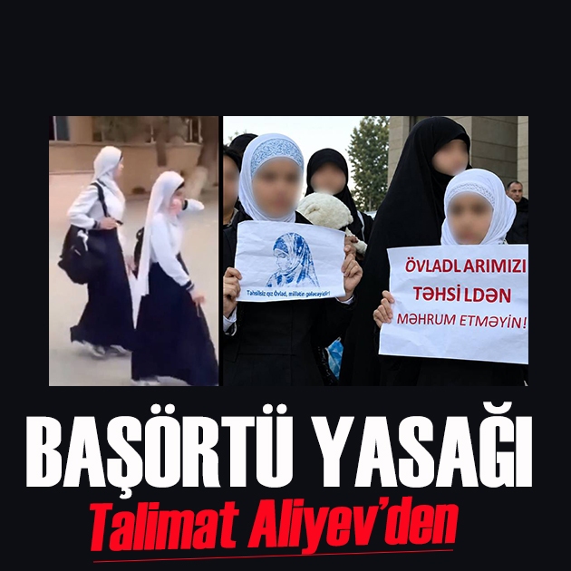 Azerbaycan'da başörtülü öğrenciler okula alınmadı