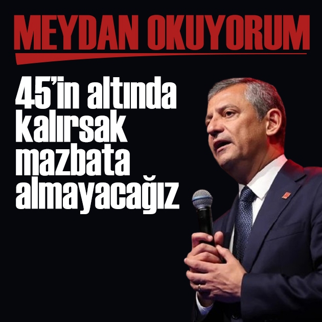 Özgür Özel'den yerel seçim çağrısı: Meydan okuyorum!