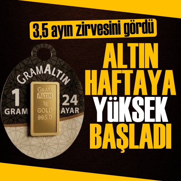 Altın haftaya hızlı başladı: Cumhuriyet altını 50 bin lira eşiğinde