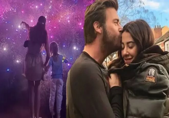 Başak Dizer ve Kurt Efe'nin ışıklar arasındaki keyifli anları