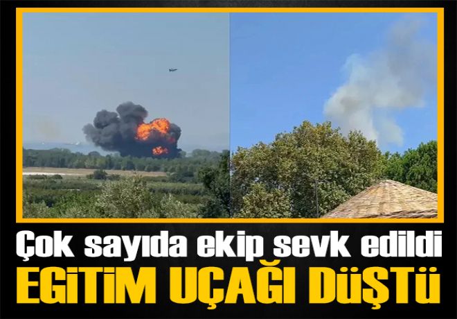 Yalova'da eğitim uçağı düştü! MSB'den açıklama