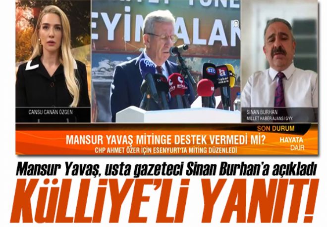 Mansur Yavaş'a eleştiri yağmuru! Gazeteci Sinan Burhan, Yavaş'ın yanıtını duyurdu