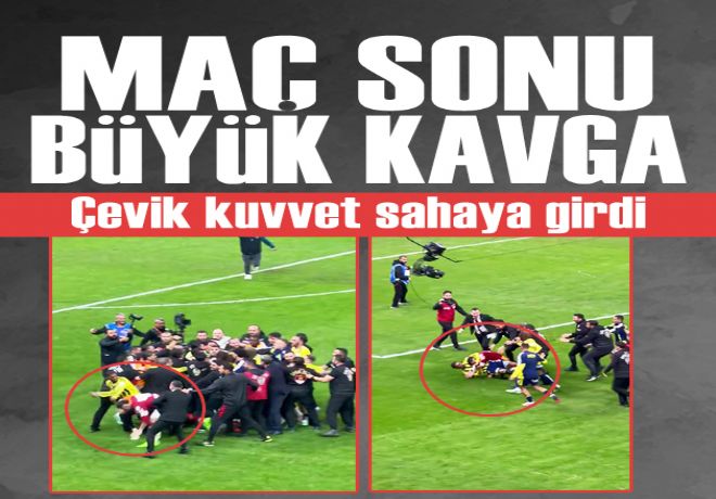 Derbi sonrası saha savaş alanına döndü: Abdülkerim ile Brown'ı zor ayırdılar