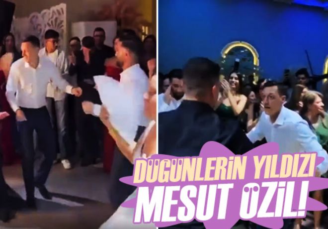 Fenerbahçeli Mesut Özil, kardeşinin düğününde oynadı!